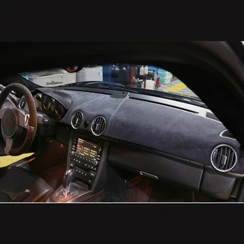 Крышка приборной панели автомобиля из алькантары для Porsche Cayman 2006 2007 2008 2009 2010 2011 для Porsche Автомобильные аксессуары Наклейка на панель приборов