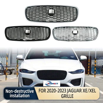 Решетка переднего бампера для укладки центральной панели, Верхняя решетка радиатора для автомобильных аксессуаров Jaguar XE/XEL Grille 2020-2023