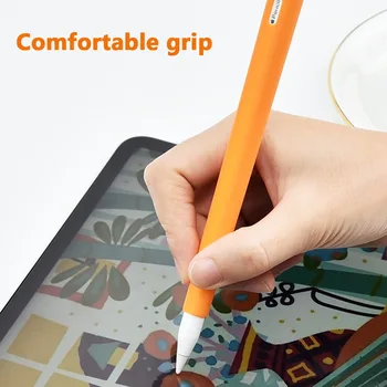 Мягкий морковный Силикон Для Apple Pencil 2 Чехол розовый Совместимый Для Планшета iPad Touch Pen Стилус Защитный Чехол kawaii