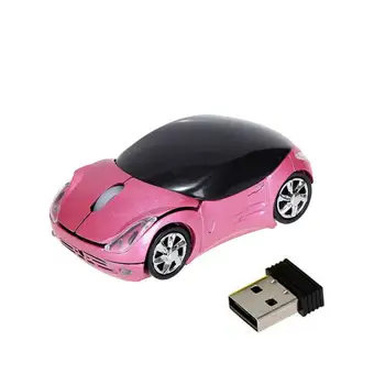 Прочная проводная мышь 1000 точек на дюйм в форме мини-автомобиля USB 3D Оптическая инновационная игровая мышь с 2 фарами для портативных ПК