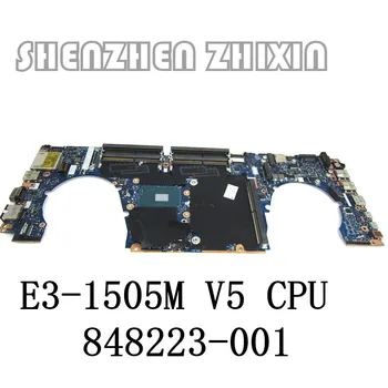 yourui Для HP Zbook 15-G3 15 G3 Материнская плата ноутбука с процессором Xeon E3-1505M V5 848223-601 848223-001 LA-C381P полностью протестирована