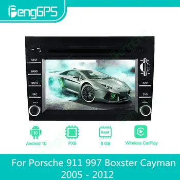 Автомобильный мультимедийный плеер Android, автомагнитола для Porsche 911 997 Boxster Cayman 2005-2012, Автомагнитола, стерео, GPS Navi, DVD-плеер