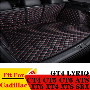 Коврик Для Багажника Автомобиля Cadillac XT5 XT4 XTS CT4 CT6 CT5 SRX ATS GT4 LYRIQ, Всепогодный Задний Грузовой Чехол, Ковер, Подкладка Для Багажника, Коврик для багажа