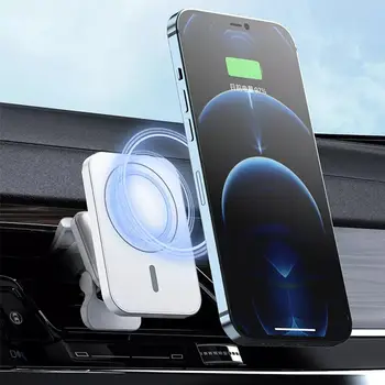 НОВОЕ Магнитное Автомобильное Беспроводное Зарядное Устройство мощностью 30 Вт, Вентиляционный Держатель для magsafing iPhone 12 13 Pro Max Mini, Быстрая Автомобильная Зарядка, Подставка Для Телефона